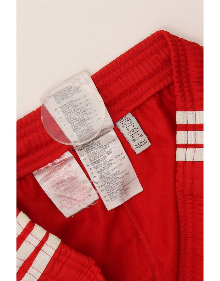 ADIDAS Băieți Pantaloni Trening Pantaloni Joggeri 13-14 Ani Poliester Roșu