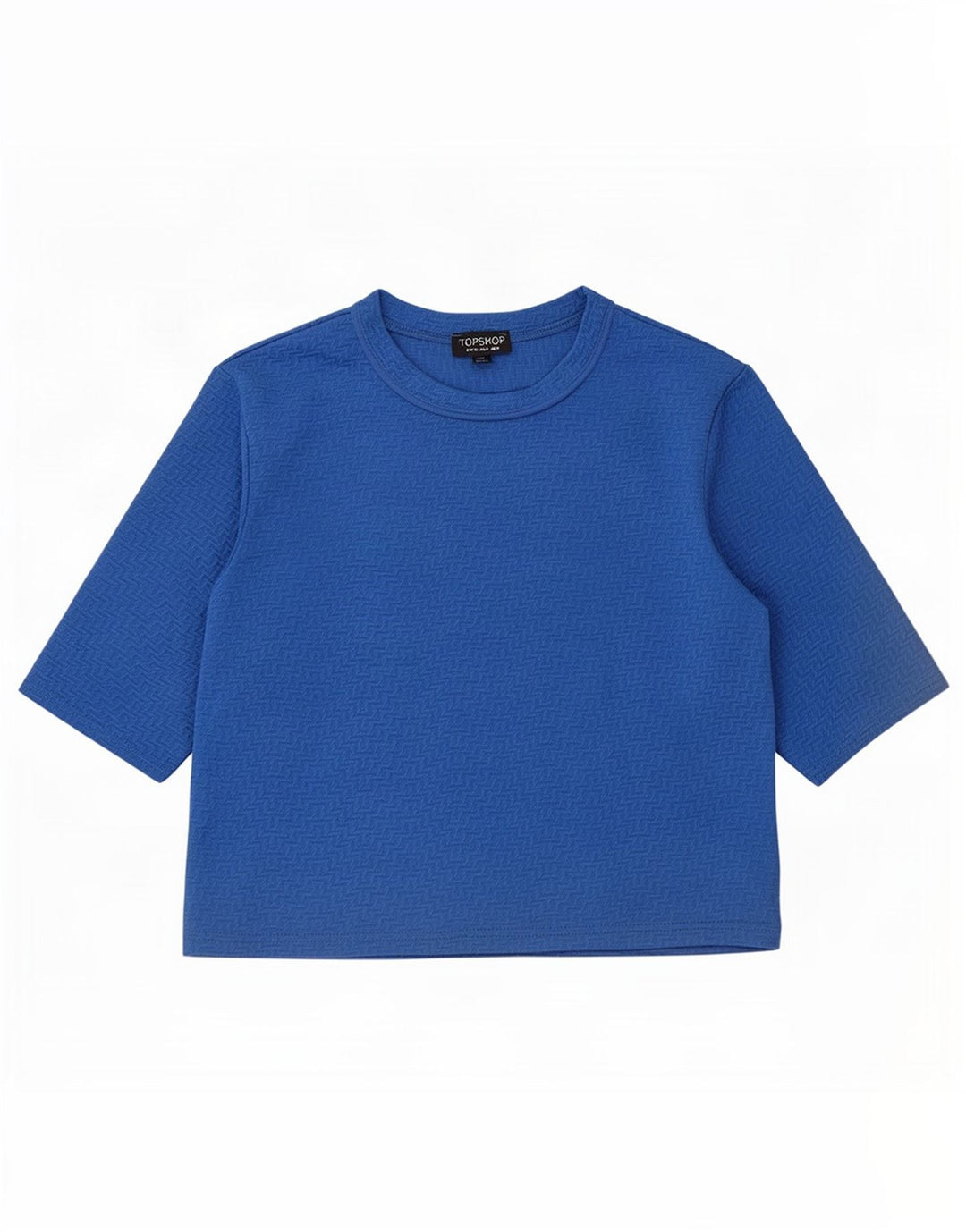 Topshop Tricou pentru femei Top UK 8 Small Blue Poliester