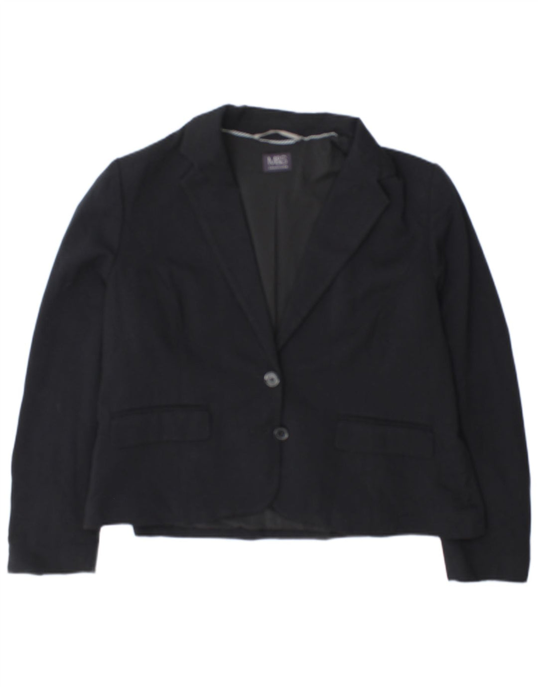 Jachetă pentru femei Marks & Spencer cu 2 nasturi, UK 18 XL, poliester bleumarin