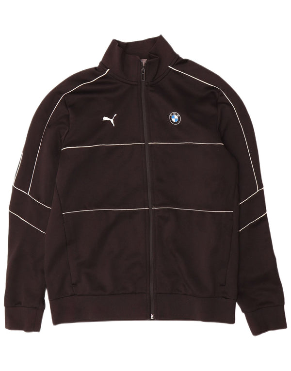 Jachetă de top Puma BMW Motorsport pentru bărbați, bumbac cu dungi negre medii