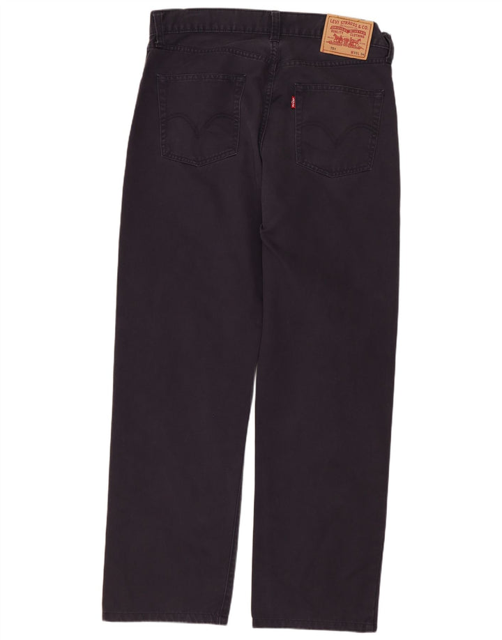 Blugi drepti pentru bărbați Levi's 751 W33 L29 Bumbac bleumarin