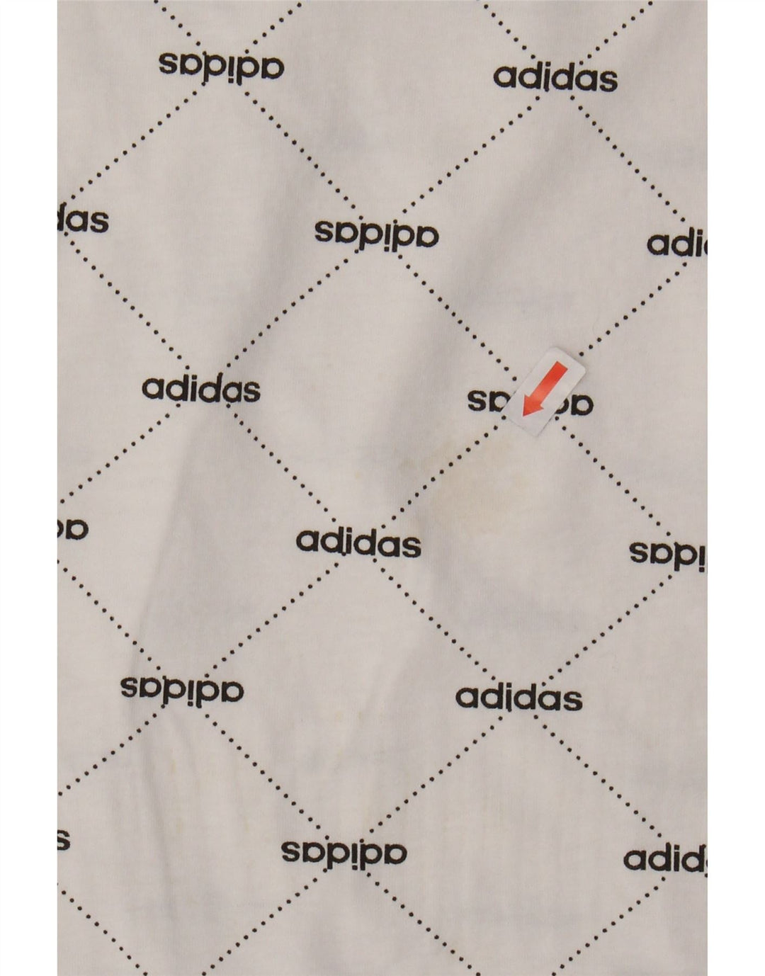 ADIDAS Mens Graphic T-Shirt Top Small White Cotton Vintage Adidas and Second-Hand Adidas from Messina Hembry 