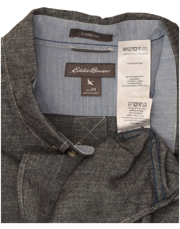 Cămașă pentru bărbați EDDIE BAUER Classic Fit, bumbac gri mediu