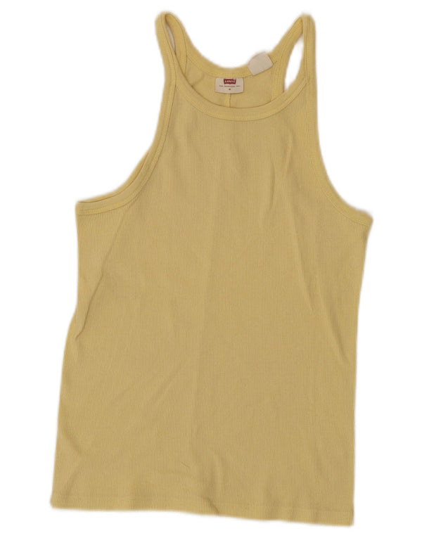 Vest Top pentru femei Levi's UK 12 Medium Yellow