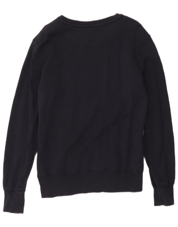 Pulover de hanorac grafic Nike pentru femei UK 14 Medium, bleumarin, bumbac