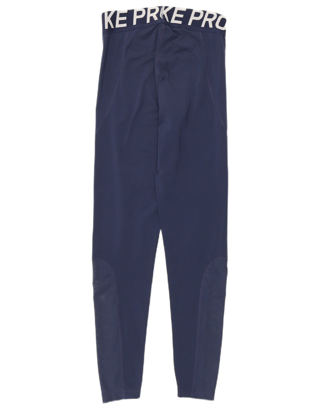 Leggings cu grafică Nike Dri Fit pentru femei UK 12 Poliester mediu albastru bleumarin