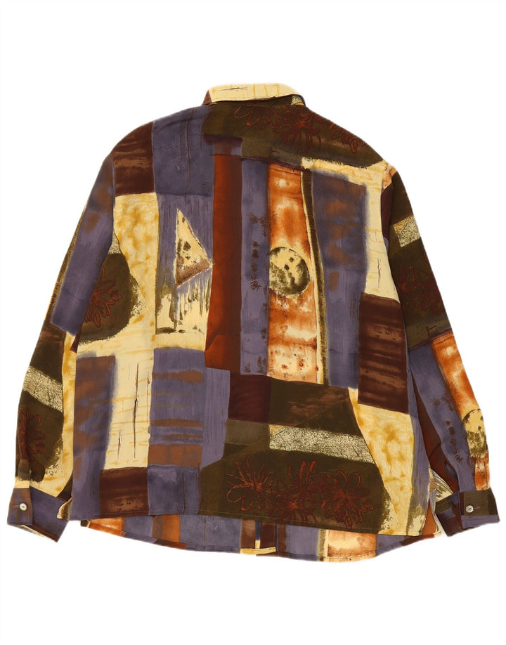 Bluză cămașă pentru femei Erto EU 44 XL poliester mozaic multicolor