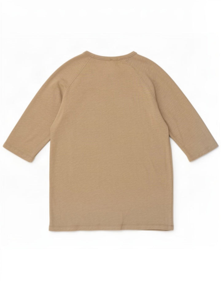 Top femeie Zara cu mâneci 3/4 UK 12, bumbac gri mediu