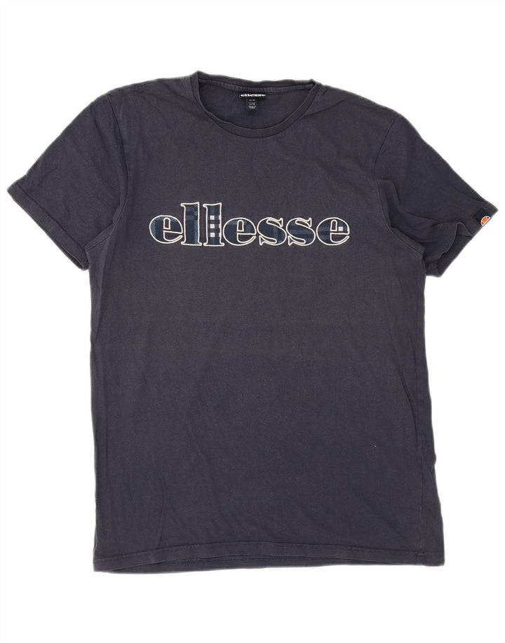 Tricou cu grafic pentru bărbați Ellesse Top mediu din bumbac bleumarin