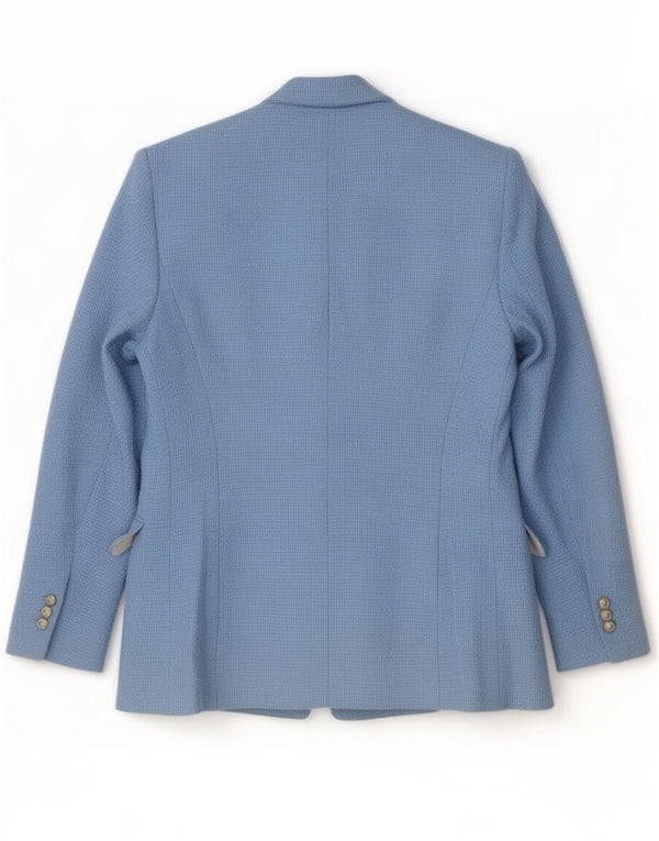 Jachetă Blazer pentru femei Zara UK 10 mic, albastru, bumbac