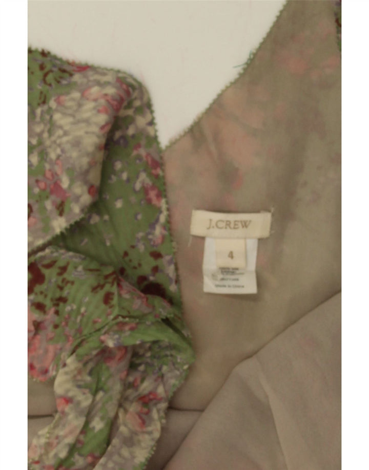 J. CREW Womens Abstract Pattern Sleeveless Sheath Dress US 4 Small Green Vintage J. Crew and Second-Hand J. Crew from Messina Hembry 