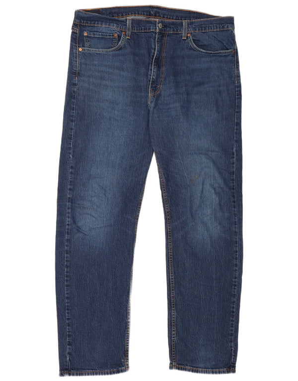 Blugi drepti pentru bărbați Levi's 505 W40 L22 Bumbac albastru