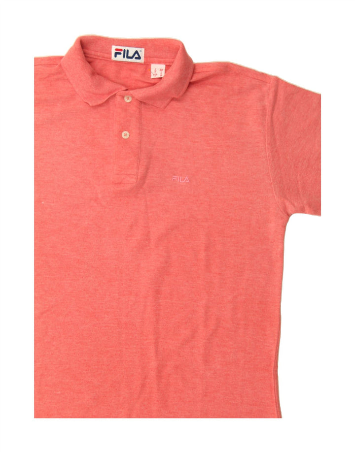FILA Mens Polo Shirt IT 46 Small Orange Cotton Vintage Fila and Second-Hand Fila from Messina Hembry 