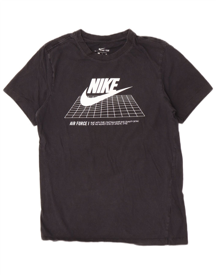 Tricou grafic Nike pentru bărbați Top mic, negru, bumbac