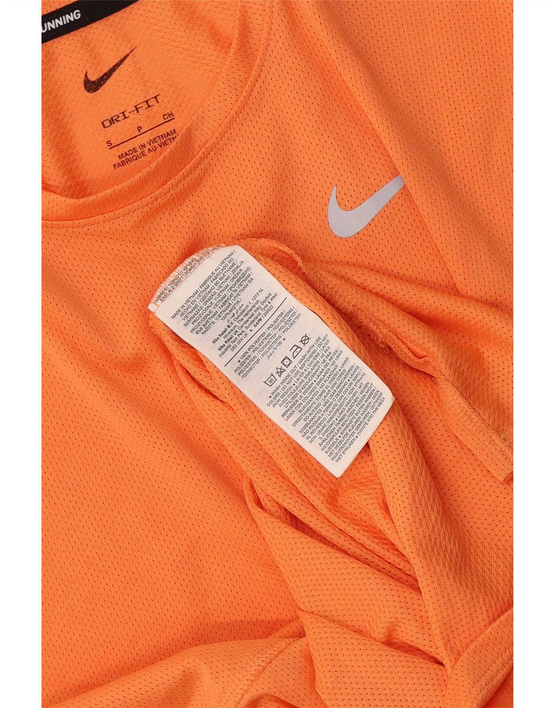 Tricou Nike Dri Fit pentru femei Top UK 10 Poliester portocaliu mic