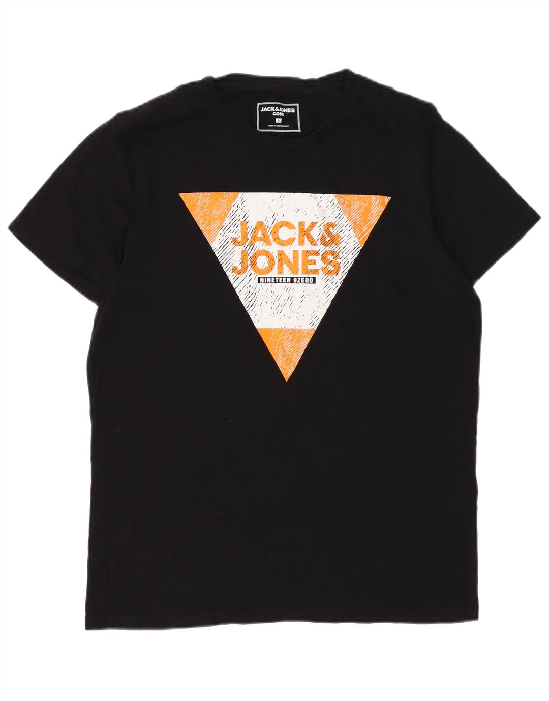 JACK & JONES Tricou grafic Core pentru bărbați Top Medium Black Bumbac