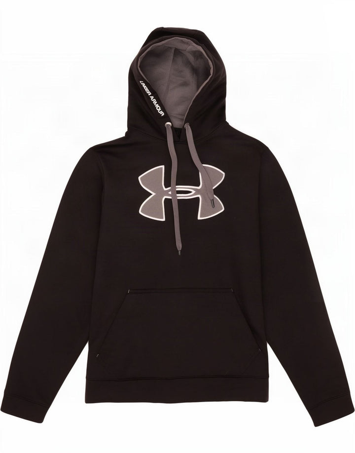 Pulover cu glugă grafic Under Armour pentru bărbați, poliester mediu negru