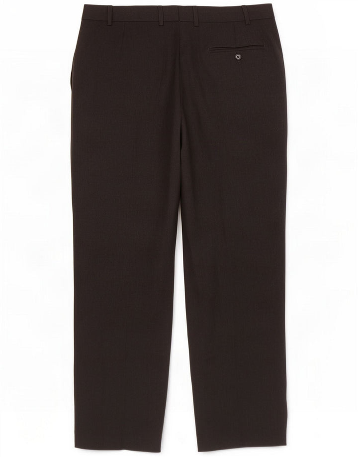 Marks & Spencer Pantaloni de costum obișnuiți pentru bărbați L38 L29 Gri Poliester