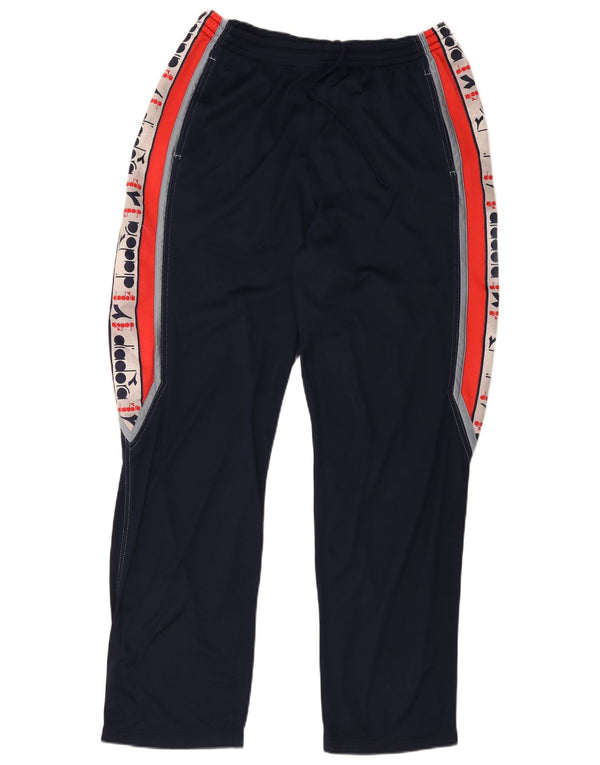 Pantaloni de trening Diadora pentru bărbați cu grafică UK 48 Medium Bleumarin Colorblock