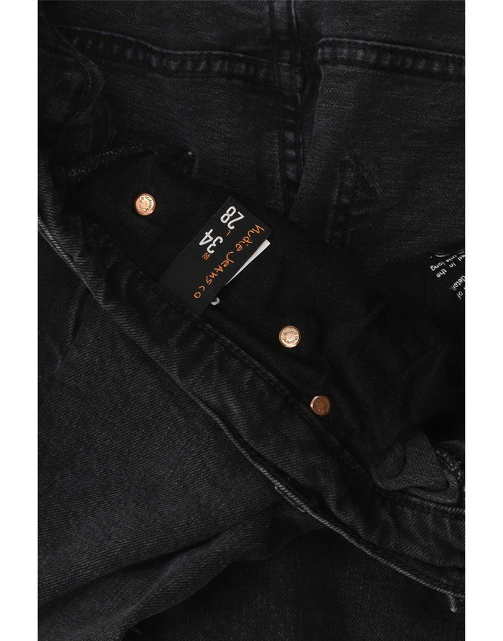 Blugi slim pentru bărbați Nudie W34 L28 bumbac negru
