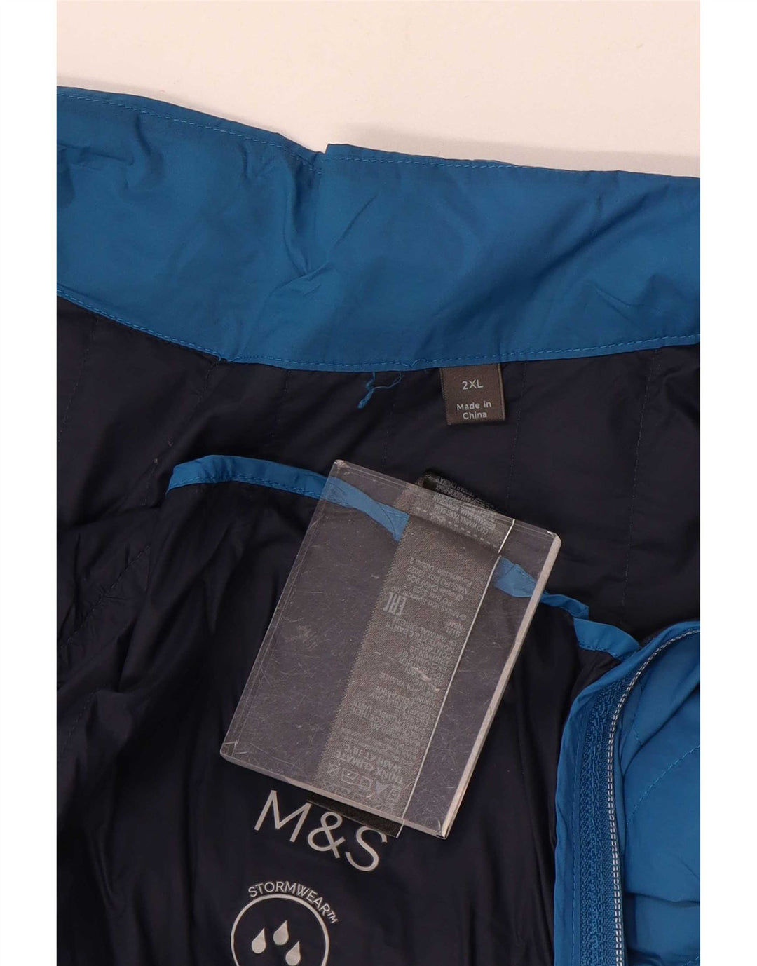 Gilet căptușit pentru bărbați Marks & Spencer UK 44 2XL Albastru Poliamidă