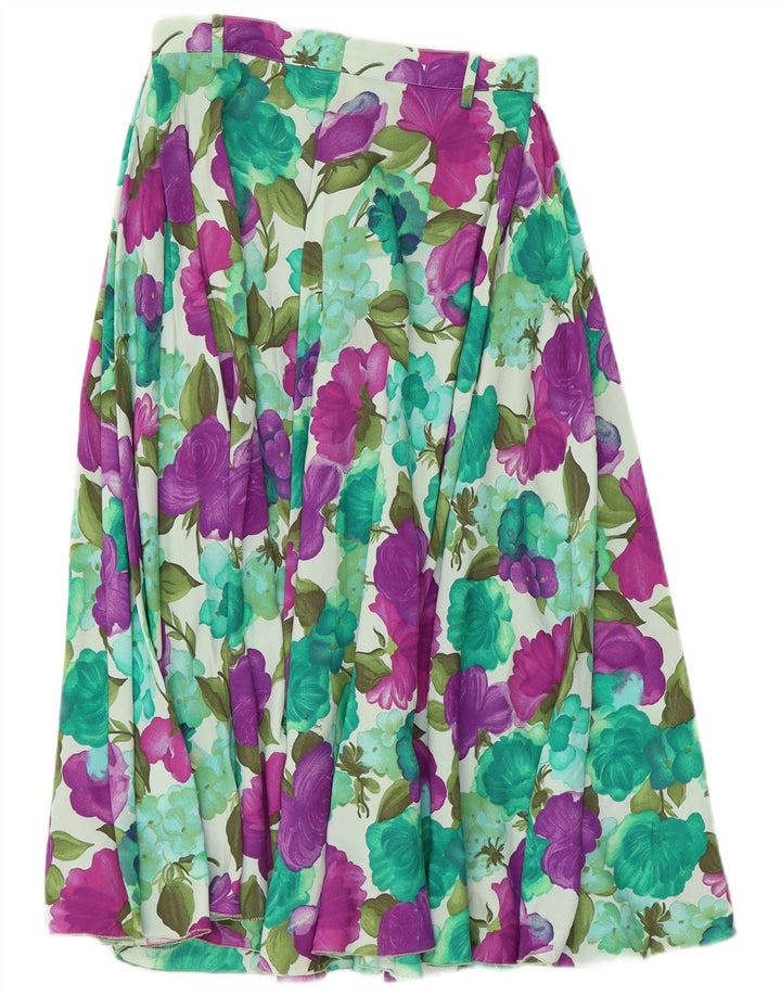 Fusta evazată pentru femei Vintage W26 Mic Multicolor Floral