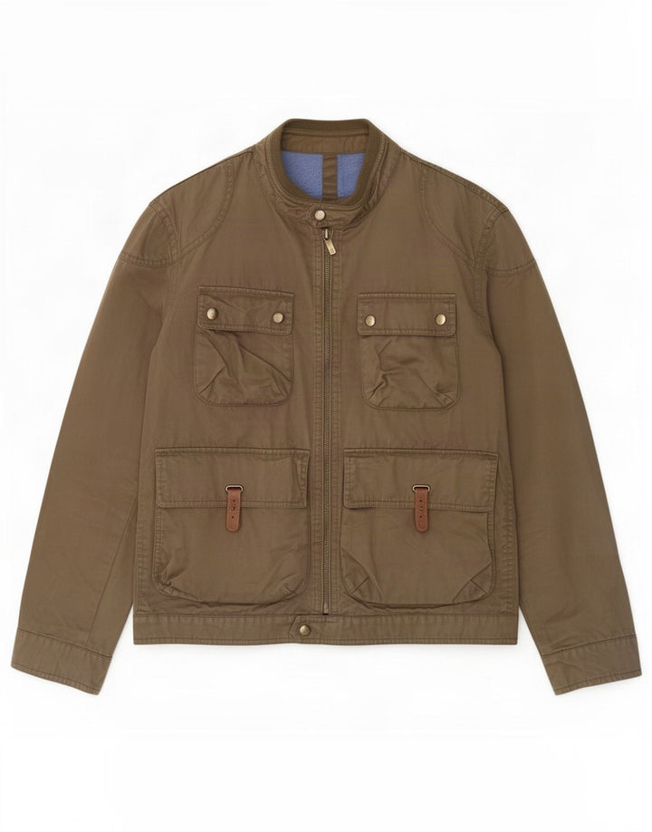 Jachetă Massimo Dutti pentru bărbați, UK 42 XL, bumbac kaki