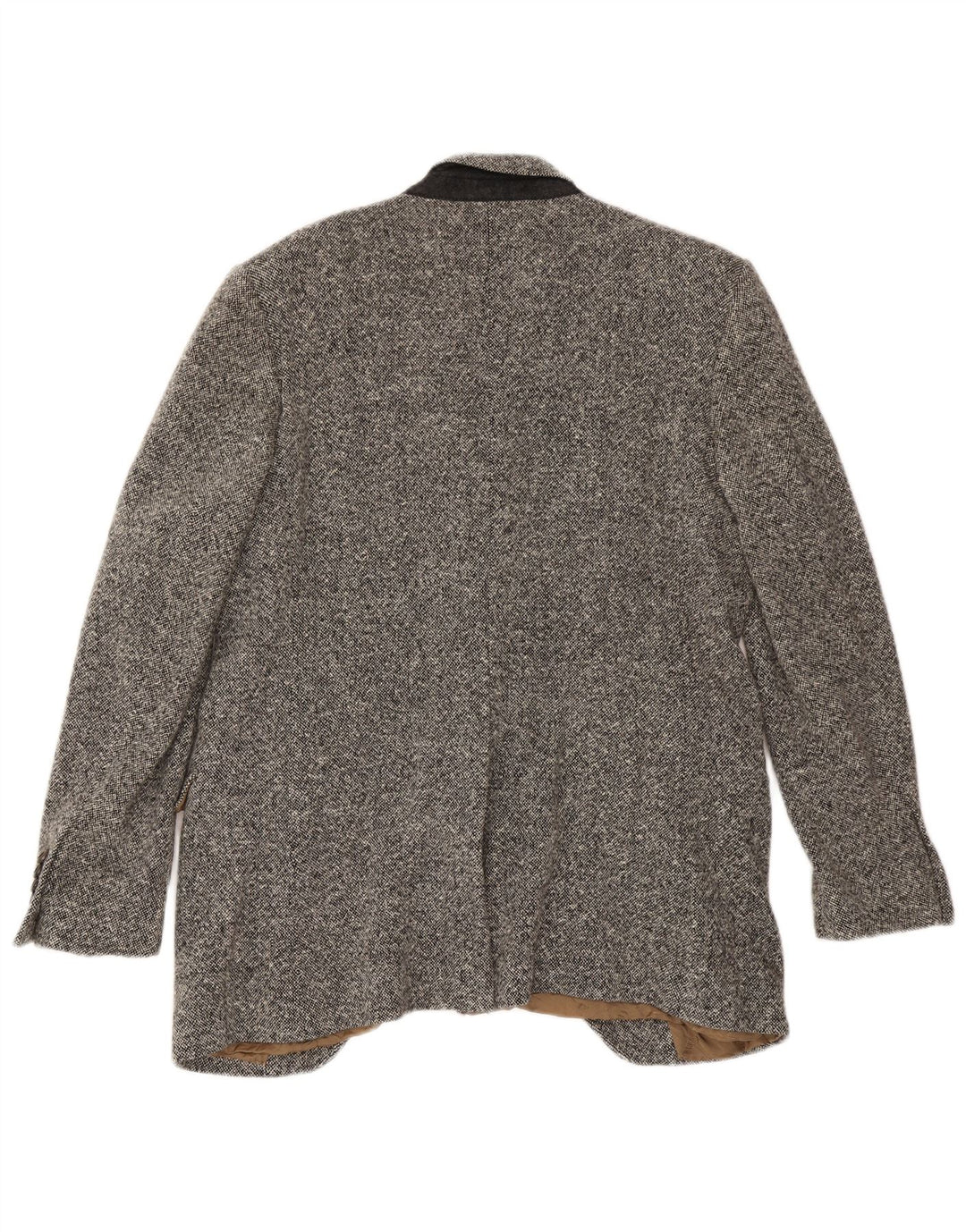 Blazer pentru bărbați Dolce & Gabbana, cu 1 nasture, IT 52 XL, lână gri cu pete
