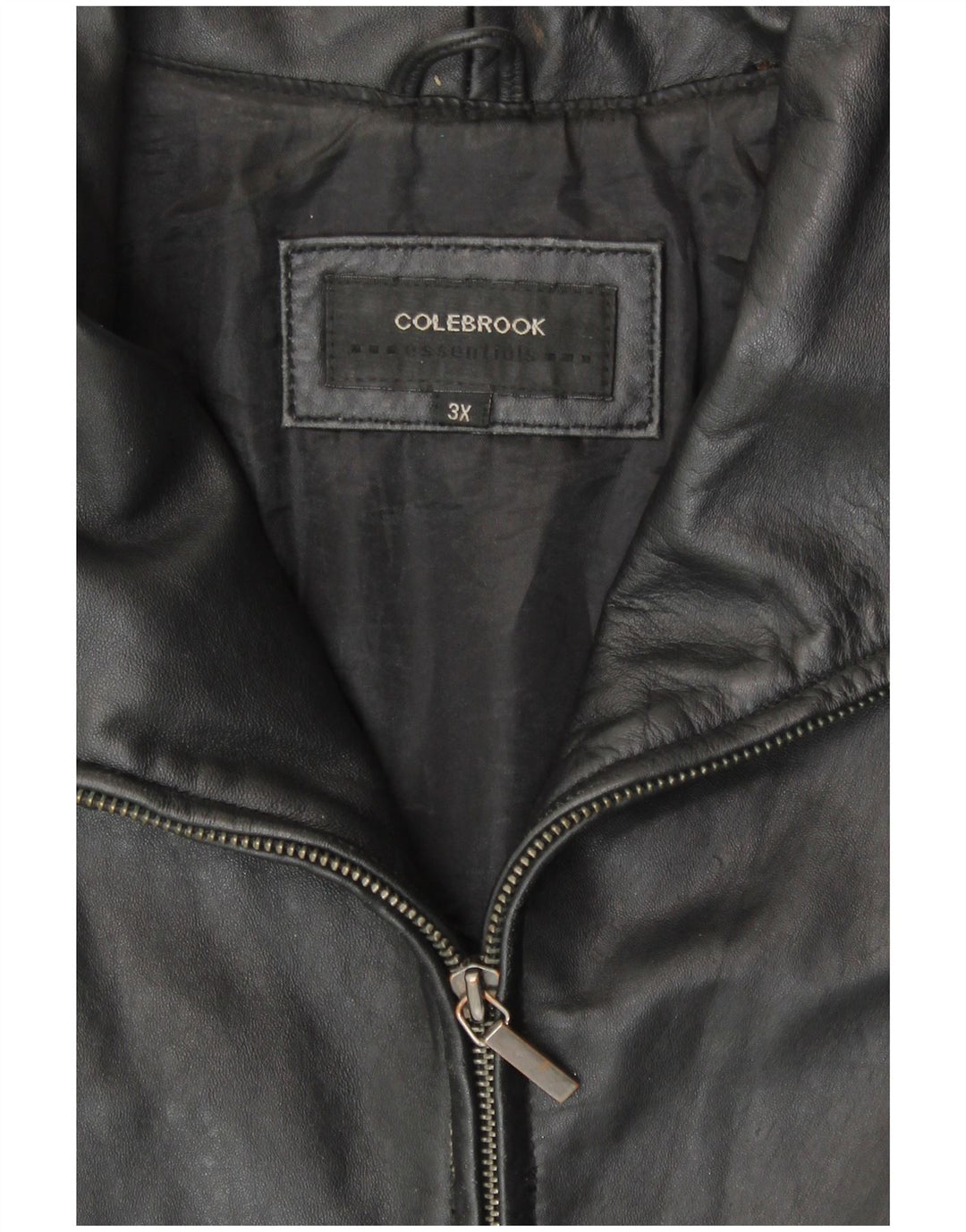 Jachetă de piele pentru femei Colebrook UK 22 3XL din piele neagră