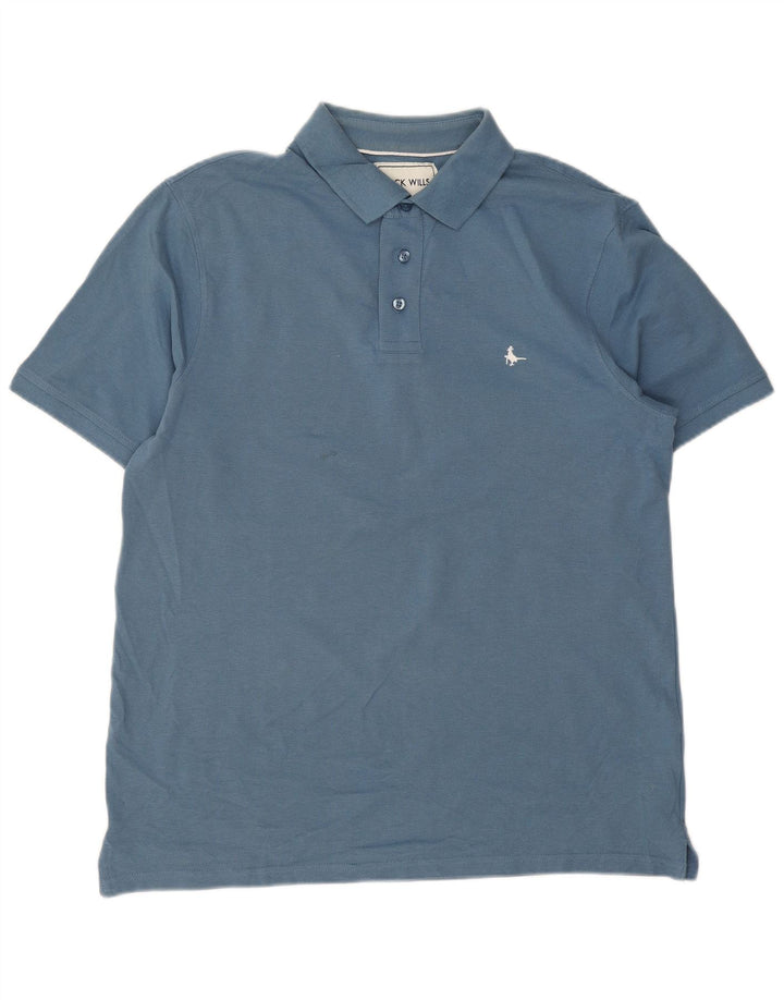 Tricou polo Jack Wills pentru bărbați, mare, albastru, bumbac
