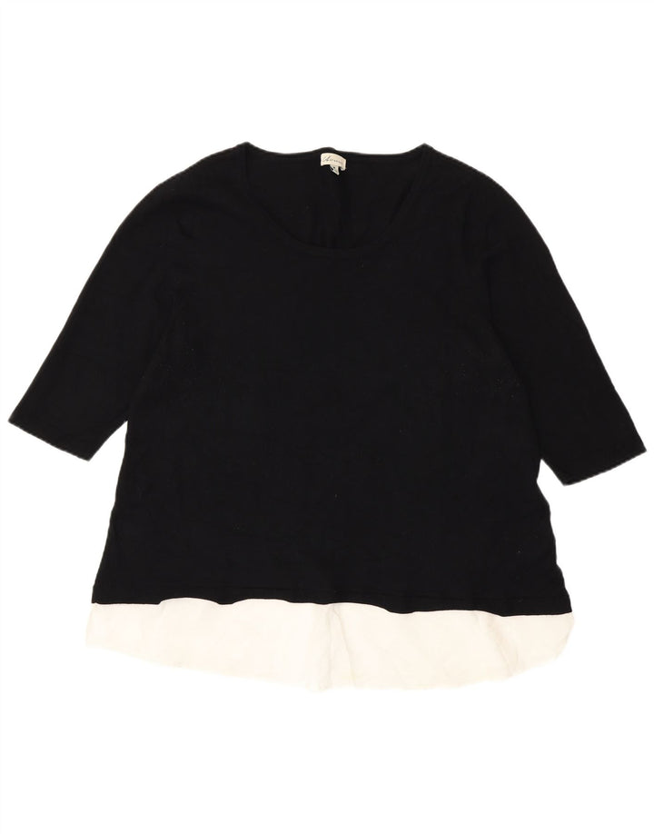 Bluză cu autograf pentru femei Marks & Spencer UK 14 Medium Black Colorblock