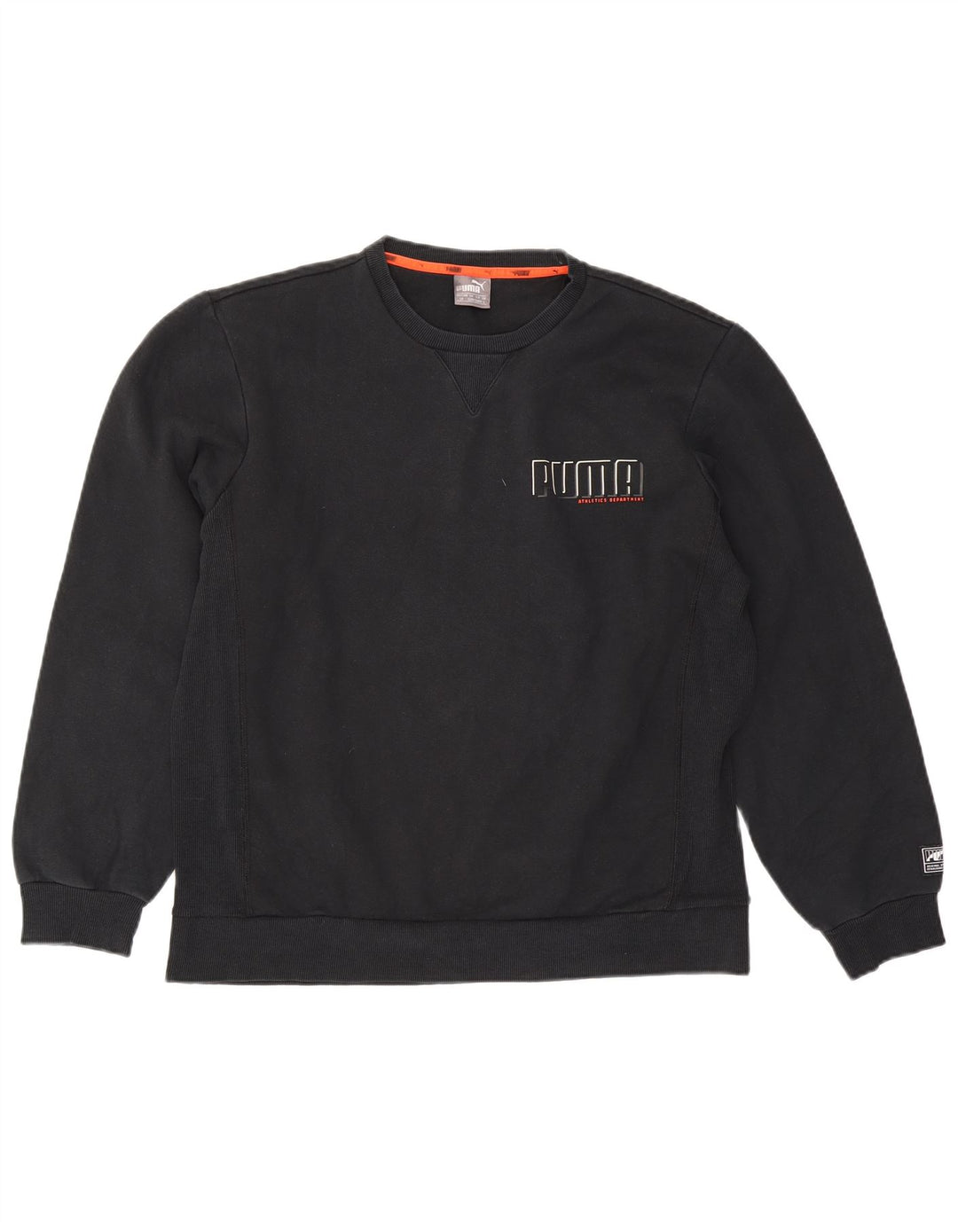 Pulover grafic pentru bărbați Puma, bumbac mare, negru