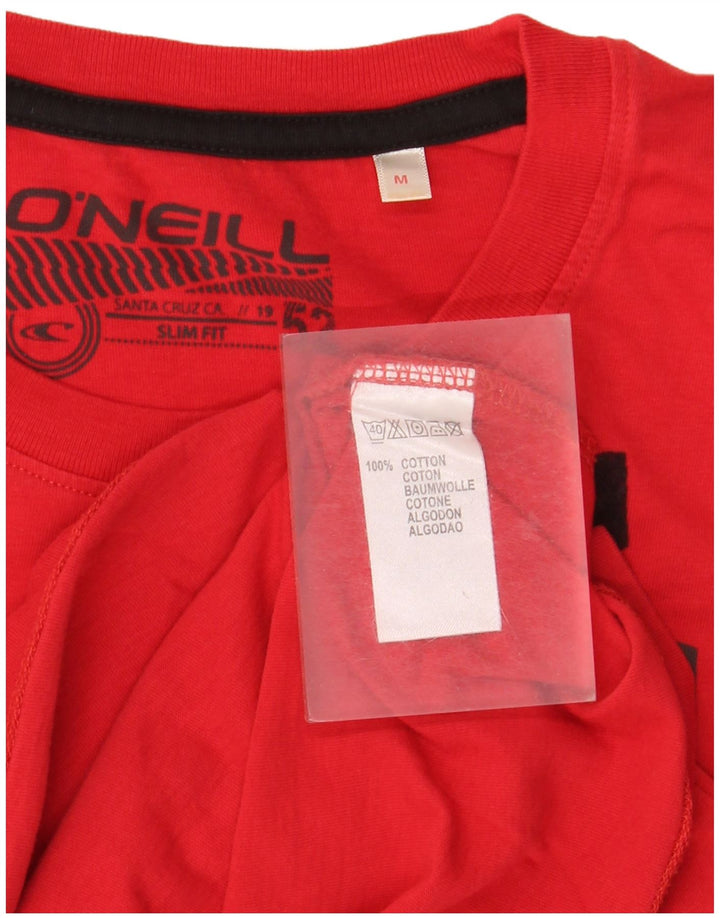 O'Neill Bărbați Slim Fit Graphic Top cu mânecă lungă din bumbac roșu mediu