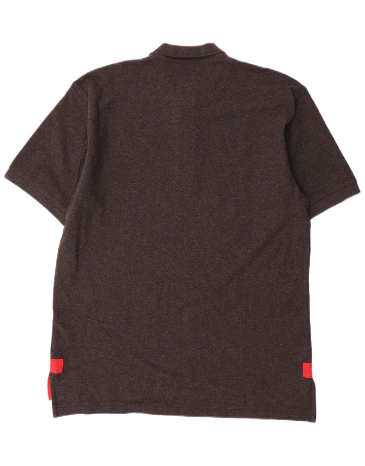 Tricou polo pentru bărbați Orvis, bumbac cu pete gri mediu