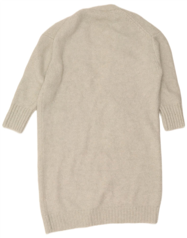 Pulover cardigan deschis supradimensionat pentru femei Zara UK 6 XS poliester gri