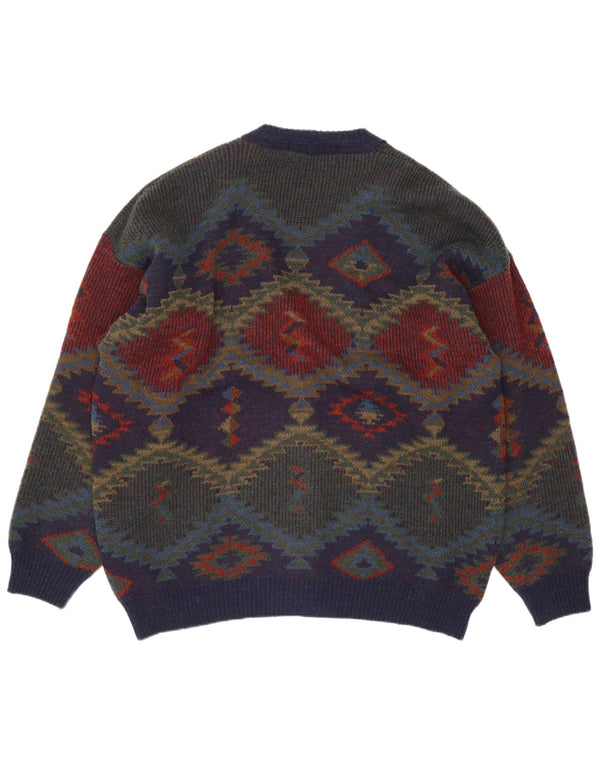 Pulover Cardigan St. Michael pentru bărbați Marks & Spencer, XL, bleumarin, retro