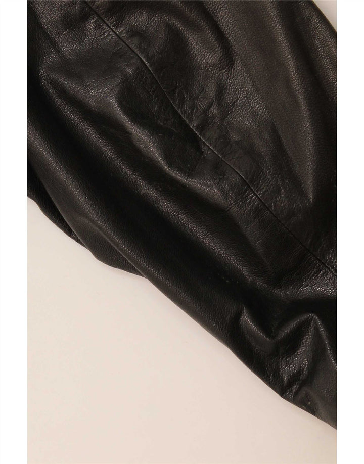 Jachetă de piele vintage pentru bărbați UK 40 Large Black