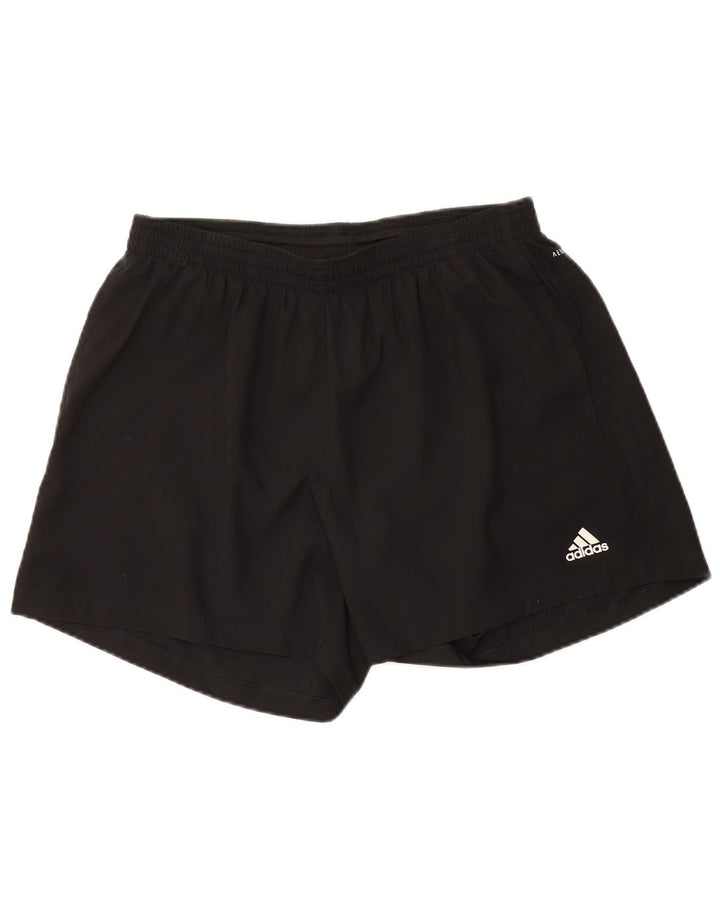 Pantaloni scurți sport pentru bărbați Adidas Aeroready Graphic, poliester mediu negru
