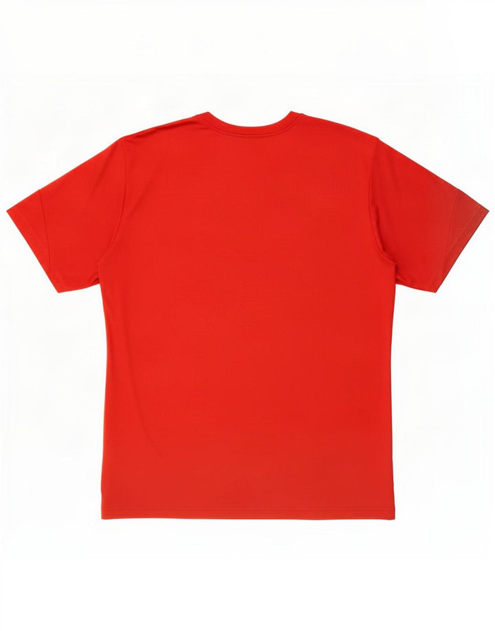 Tricou Adidas Climalite pentru bărbați Top XL Roșu Poliester Colorblock