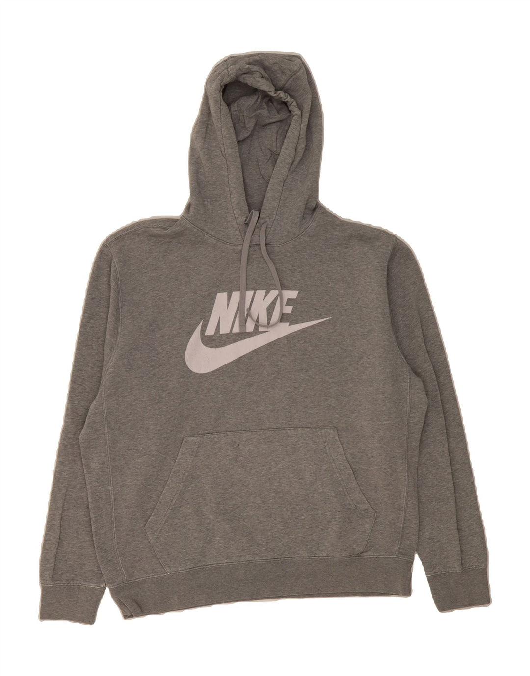 NIKE Mens Graphic Hoodie Jumper Large Grey Cotton Vintage Nike and Second-Hand Nike from Messina Hembry 