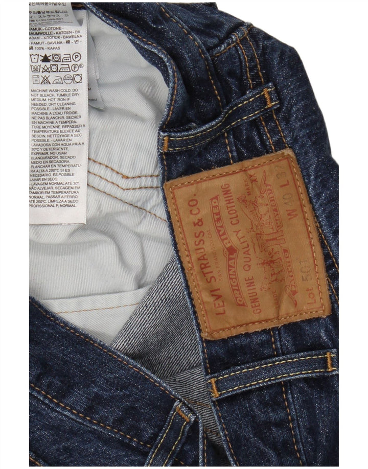 Blugi drepti pentru bărbați Levi's 501 W40 L32 Bumbac albastru