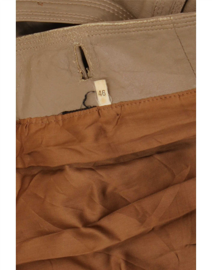 Vintage Womens Leather Jacket IT 46 Large Brown