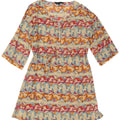 Rochie A-Line pentru femei French Connection cu mâneci 3/4 UK 10 Mic Multicolor