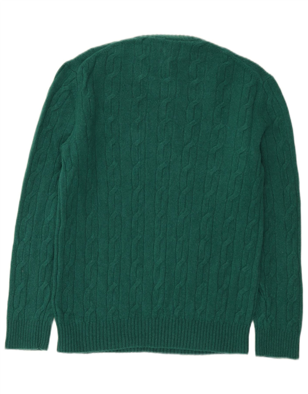 Pulover Gant pentru bărbați, cu croială obișnuită, cu decolteu, lână verde mică