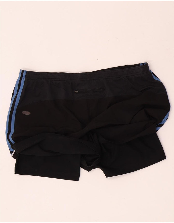 Pantaloni scurți sport pentru bărbați Adidas, mari, negru, poliester color bloc