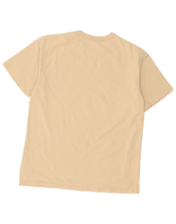 Tricou Nike pentru bărbați, cu croiala lejeră, top mediu, bej, bumbac