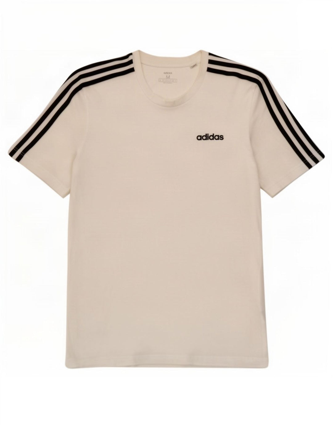 Tricou pentru bărbați Adidas Top Mediu Alb Bumbac