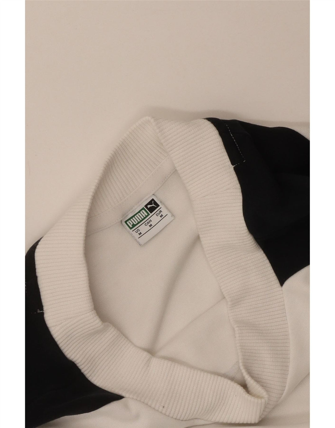 Pulover Puma Crop Graphic pentru femei UK 14 Medium White Colorblock