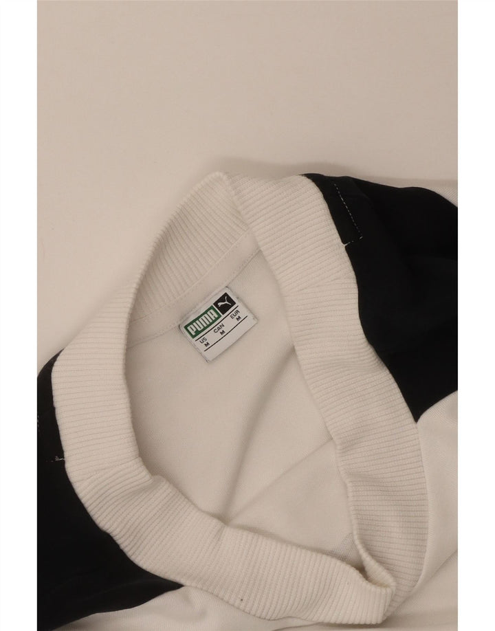 Pulover Puma Crop Graphic pentru femei UK 14 Medium White Colorblock