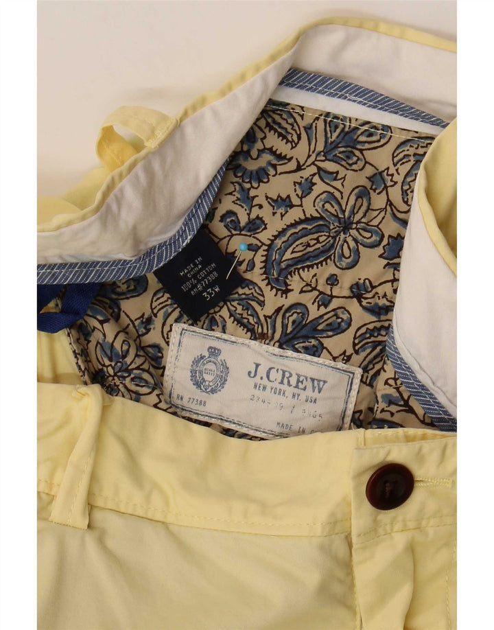 Pantaloni scurți chino pentru bărbați J. Crew W33, bumbac galben mediu